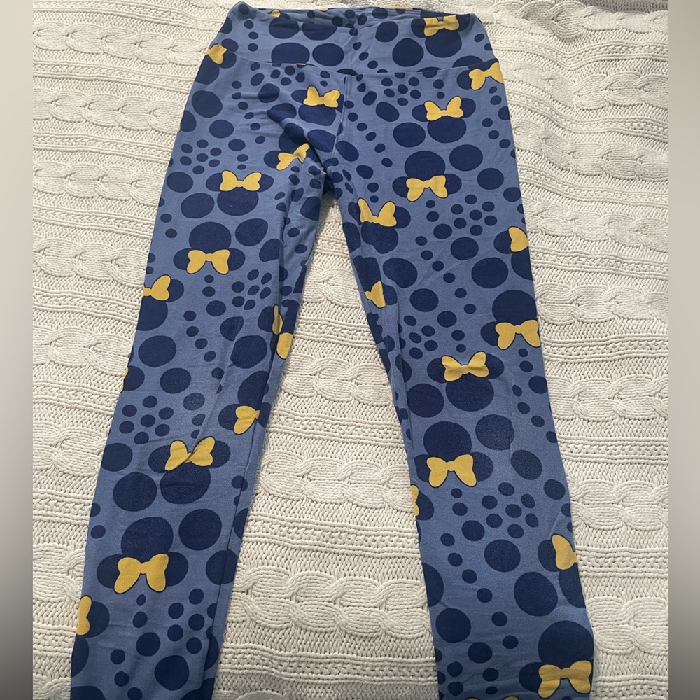 Minnie Mouse lularoe leggings, GUC, one size
